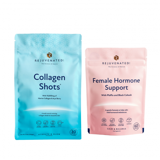 Rejuvenated Female Hormone Support + Collagen Shots - Комплекс для жіночого самопочуття, гормонального балансу та краси шкіри