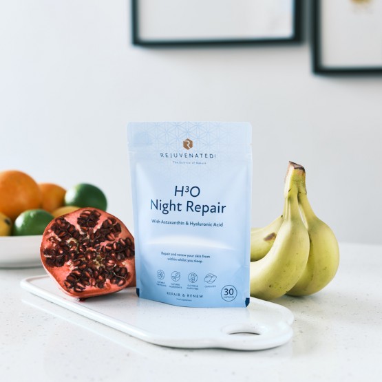 Rejuvenated H3O NIGHT REPAIR - Активні капсули для нічного відновлення та зволоження шкіри, 30 капсул