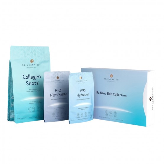 Rejuvenated RADIANT SKIN COLLECTION - Зволожуючий Набір з 3 продуктів колагену для Сяяння Шкіри