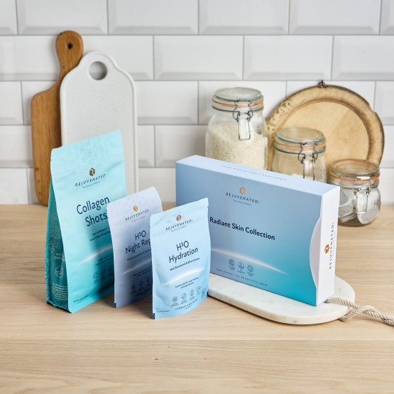 Rejuvenated RADIANT SKIN COLLECTION - Зволожуючий Набір з 3 продуктів колагену для Сяяння Шкіри