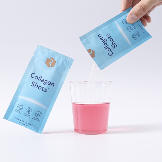 Rejuvenated СOLLAGEN SHOTS 10 000 mg per serving - Колаген шоти для красивої шкіри з ягодами Асаї, 24 окремих саше