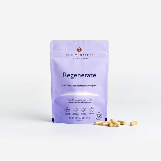 Rejuvenated Regenerate NAD+ - Активні капсули для відновлення та захисту ДНК клітин, 30 капсул