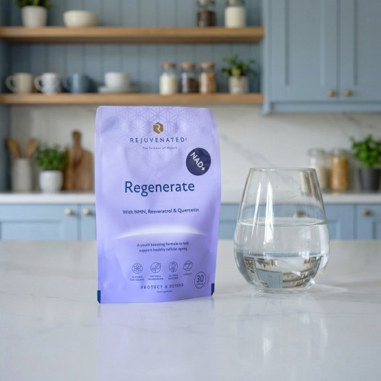 Rejuvenated Regenerate NAD+ - Активні капсули для відновлення та захисту ДНК клітин, 30 капсул